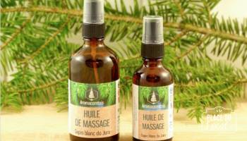 Huile de Massage au Sapin Blanc du Jura