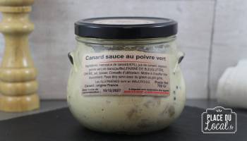 Canard sauce au poivre vert