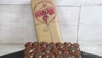 Tablette coeur en chocolat au CBD "Doudoubs"