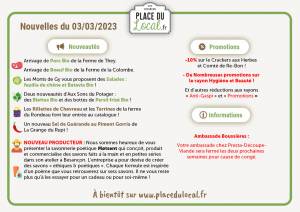 Nouvelles du 03/03/2023 - Boeuf Bio et nouveau savonnier !