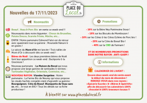 Nouvelle du 17/11/2023 : CALENDRIER DE L'AVENT & MONT D'OR !!