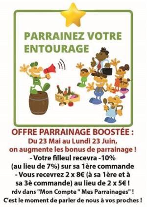 Nouvelles du 30 mai 2025 : OFFRE PARRAINAGE - C'est le moment de parler de nous à vos proches - Fraises, Abricots, Rhubarbes, Concombres, Courgettes !!